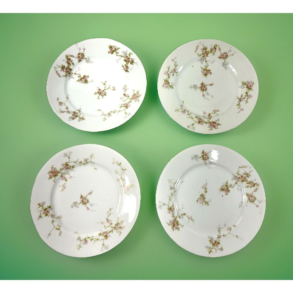 Theodore Haviland Limoges France Lot of 4 Vintage Bread Plates